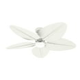 thumbnail image 3 of Hunter - Tropic View Indoor/Outdoor Ceiling Fan With Light, Wall Control, 52-inch, Matte White, Tropical-style, 6-speed DC Motor, 52999, for Porches, Bathrooms, 3 of 16