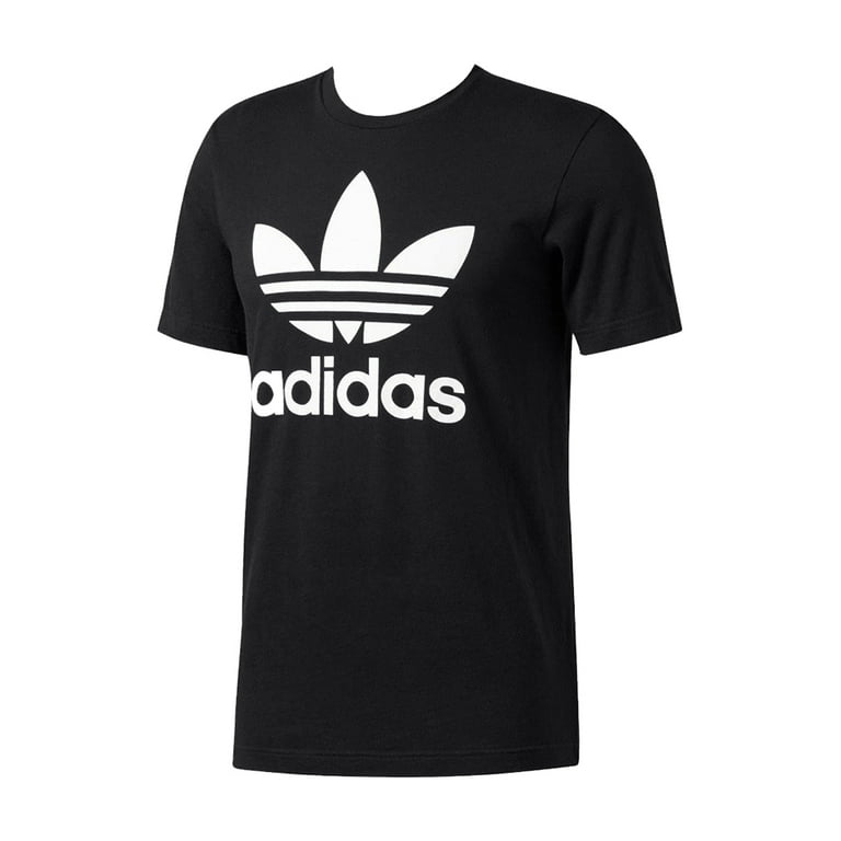 Adidas Men's Trefoil Logo Graphic Athletic Short Sleeve T-Shirt, Black, Size M Adidas Men's Trefoil Logo Graphic Athletic Short Sleeve T-Shirt, Black, Size M