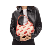 Coach Ergo Bag In Coachtopia Leather With Cherry Print