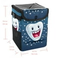 thumbnail image 5 of Tiny Teeth Mini Car Trash Can with Foldable Lid, Leak-proof Design and Hanging Storage Bag for Auto - Car Trash Can, 5 of 6