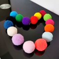 thumbnail image 2 of Cheers.US 60Pcs Pet Cats Kitten Polyester Plush Balls Interactive Play Training Toy,Soft, Training Toy, Molar for Adults and Children, 2 of 13