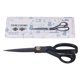 thumbnail image 3 of Costura Tijeras 10in negro alto manganeso acero hierro ergonómico mango curvo profesional Telas tijeras, 3 of 8