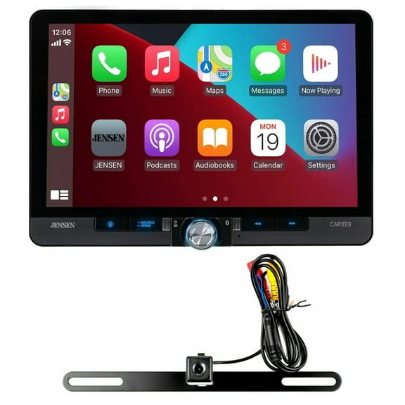 New Jensen CAR1013-M 10.1" Multimedia Receiver w/ Wireless CarPlay & Android Auto