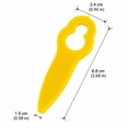 thumbnail image 2 of 100 Pcs Plastic Trimmer Blades Replacement Mowing Grass Trimmer Nylon Blades Compatible with 2-2 3-2 FSA 45 57 FSE 52(Yellow), 2 of 8