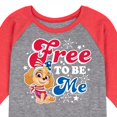 thumbnail image 3 of Paw Patrol - Americana - Free to be Me - Toddler & Youth Raglan Graphic T-Shirt, 3 of 7