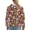 thumbnail image 7 of Kdxio Flower Bunny Print Womens Oversized Hoodies Sweatshirts Hooded Pullover Tops Sweaters Casual-XX-Large, 7 of 7