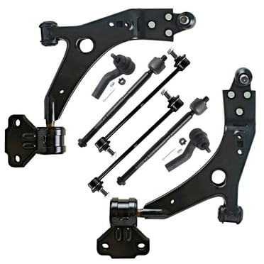 Detroit Axle - Front Lower Control Arms   Inner & Outer Tie Rods Sway Bars Replacement for 2014-2018 Ford Escape - 8pc Set