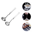thumbnail image 4 of 1 Set Stainless Steel Straining Ladle Serving Cooking Skimmer Utensil Spoon for Kit, 4 of 9