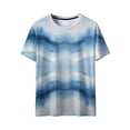 thumbnail image 4 of Mifsaly Womens Casual Tie-Dye T Shirt Crew Neck Short Sleeve Summer Tops Lightweight Breathable Cotton Top Relaxed Fit Fashionable Vacation Shirts M, 4 of 9