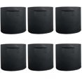 thumbnail image 1 of 6 Packs Grow Bags Heavy Duty Thickened Nonwoven Plant Fabric Pots with Handles, 1 of 6