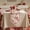A, variant on Tuscom Red Tassel Table Runner for Christmas and New Year, Polyester Decorative Tablecloth with Openwork Design for Dining Table, Coffee Table, TV Cabinet, Holiday Party and Home Decor, 47x12in