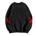 thumbnail image 5 of Elvqul Casual Sweatshirt for Women Crew Neck Pullover Sweatshirts Loose Fit Black Fall Graphic Hoodless Juniors Hoodies Long Sleeve, 5 of 5