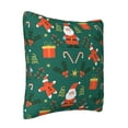 thumbnail image 2 of ZICANCN Santa Claus Candy Holiday Throw Pillow Covers, Bed Couch Sofa Knit Decorative Pillow Covers for Living Room Farmhouse, 22"x22", 2 of 8