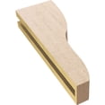 thumbnail image 6 of 3"W x 6"D x 18"H Thin Greensboro Rough Cedar Woodgrain TimberThane Corbel, Primed Tan, 6 of 6