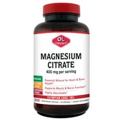 Olympian Labs Magnesium Citrate Vegetarian Capsules, 400 mg, 300 count