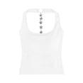 thumbnail image 5 of Women’s Tank Tops Sleeveless Halter Tanks with Built in Bra Support Fitted Workout Tank Tops Women's Clothing, 5 of 7