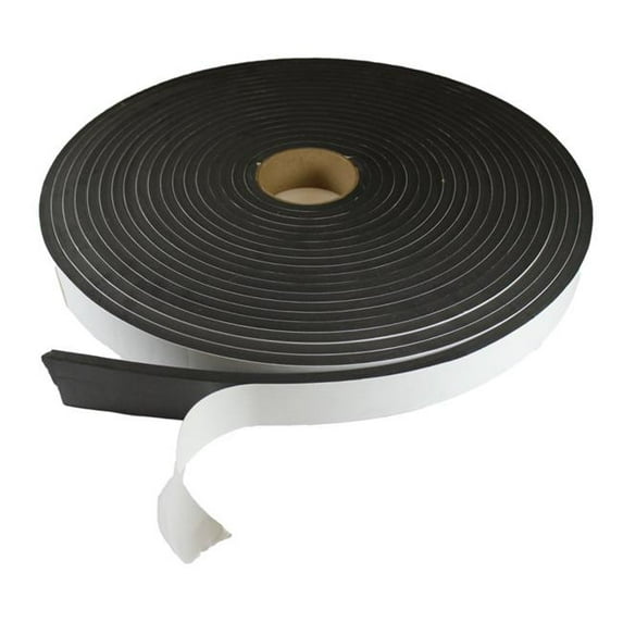 1.5 in. x 50 ft. Foam Roll - 0.187 in. Thickness, Black