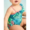 thumbnail image 4 of Carter's Child of Mine Sleeveless Green Print,One-Piece Swimsuits (Girl's) 0/3M-5T, 4 of 7