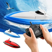 ABPWLY Toys Remote Control Boat 25KM/H High Speed RC Racing Boat for Pools with 2.4Ghz Channel 7.4V Battery 32x9.5x5.5cm Cute Stuff