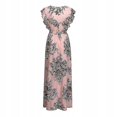 thumbnail image 5 of Womens Boho Vintage Print Split Long Maxi Dress, 5 of 5