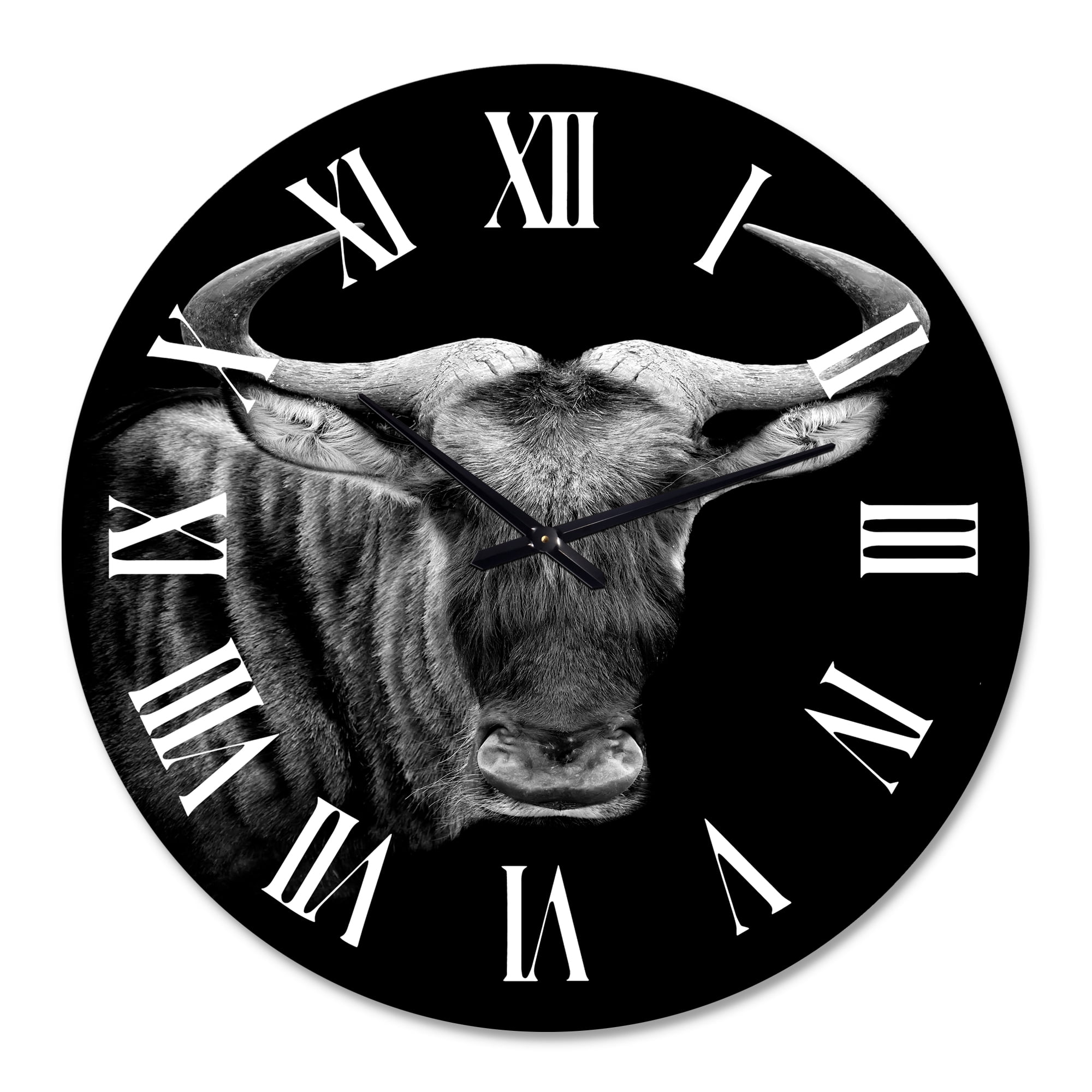 Designart 1 in Quartz Farmhouse Wall Clock