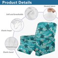 thumbnail image 5 of HELLHERO Sea Turtle Starfish Recliner Covers, Washable Elastic Recliner Couch Covers with 4 Pack Pockets, Anti Stain for Single Reclining Chair in Living Room, 5 of 8