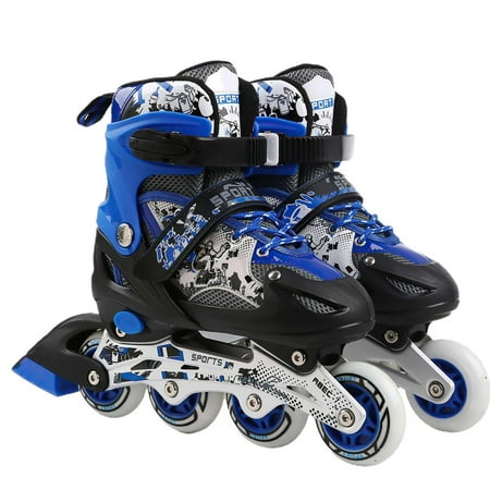 

Kids Skates Stylish Breathable Roller Skates Easy to Wear Adjustable Children Skates for Boys Girls Beginners Aged 3 to 6 Years Old