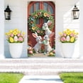 thumbnail image 5 of AURIGATE Easter Bunny Door Cover 35.43×70.87in, Nylon & Spandex Easter Door Banner, 3D Bunny & Egg Door Hanging Decor for Indoor & Outdoor Party, 5 of 6
