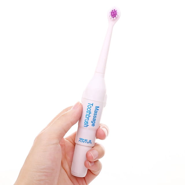 Electric Toothbrush with 3 Brush Heads and Dry Cell Adult ABS Material Kid Gift