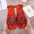thumbnail image 1 of Sandalias y zapatillas de moda de verano para hombres y mujeres, zapatillas de langosta, divertidas zapatillas de playa con cangrejos para padres e hijos, 1 of 1