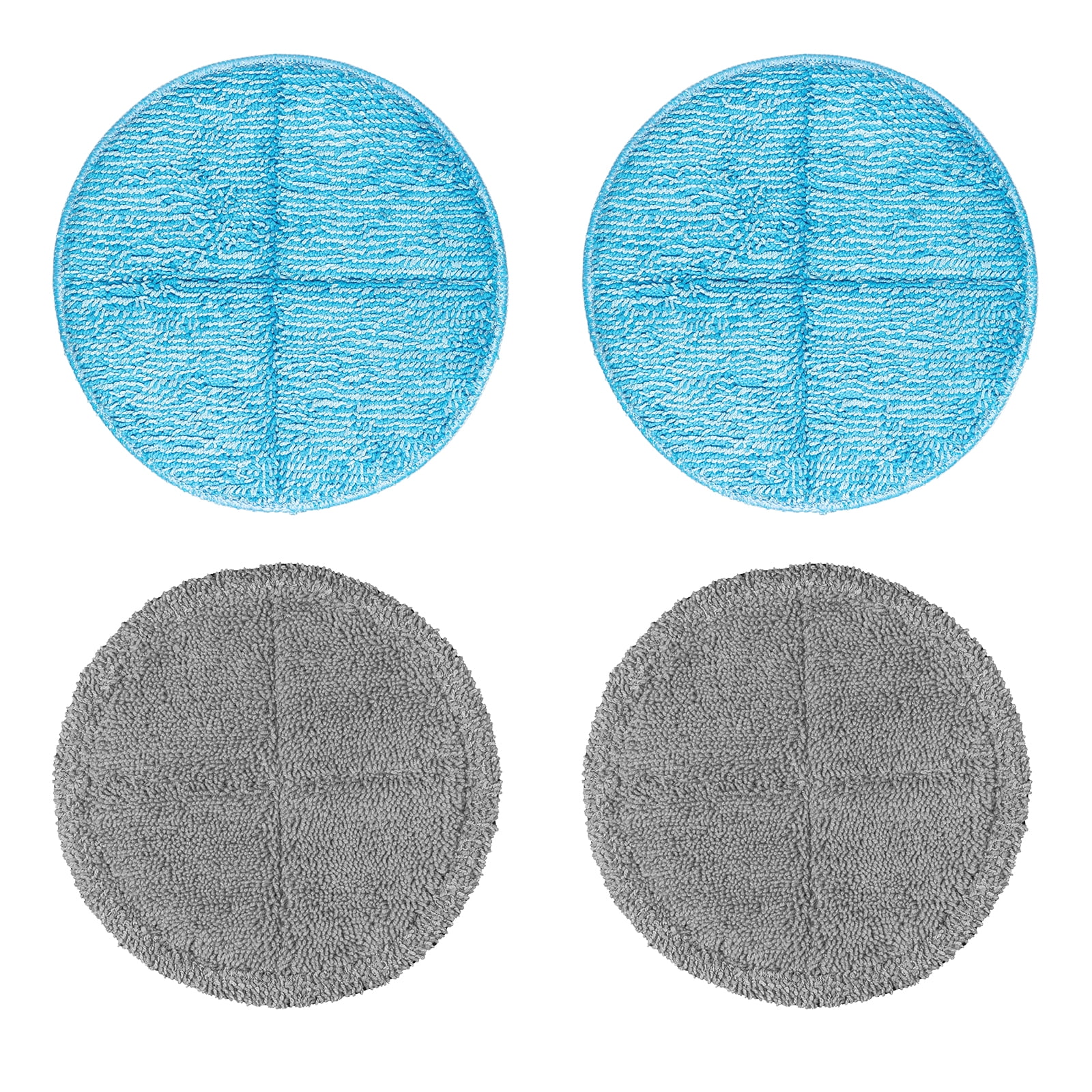 2 Ersatzpads Für Akku-Rotationsmopp – Mikrofaser, 16 Cm, Blau – Für Holzböden, Fliesen & Glatte Oberflächen, Für Scrubber