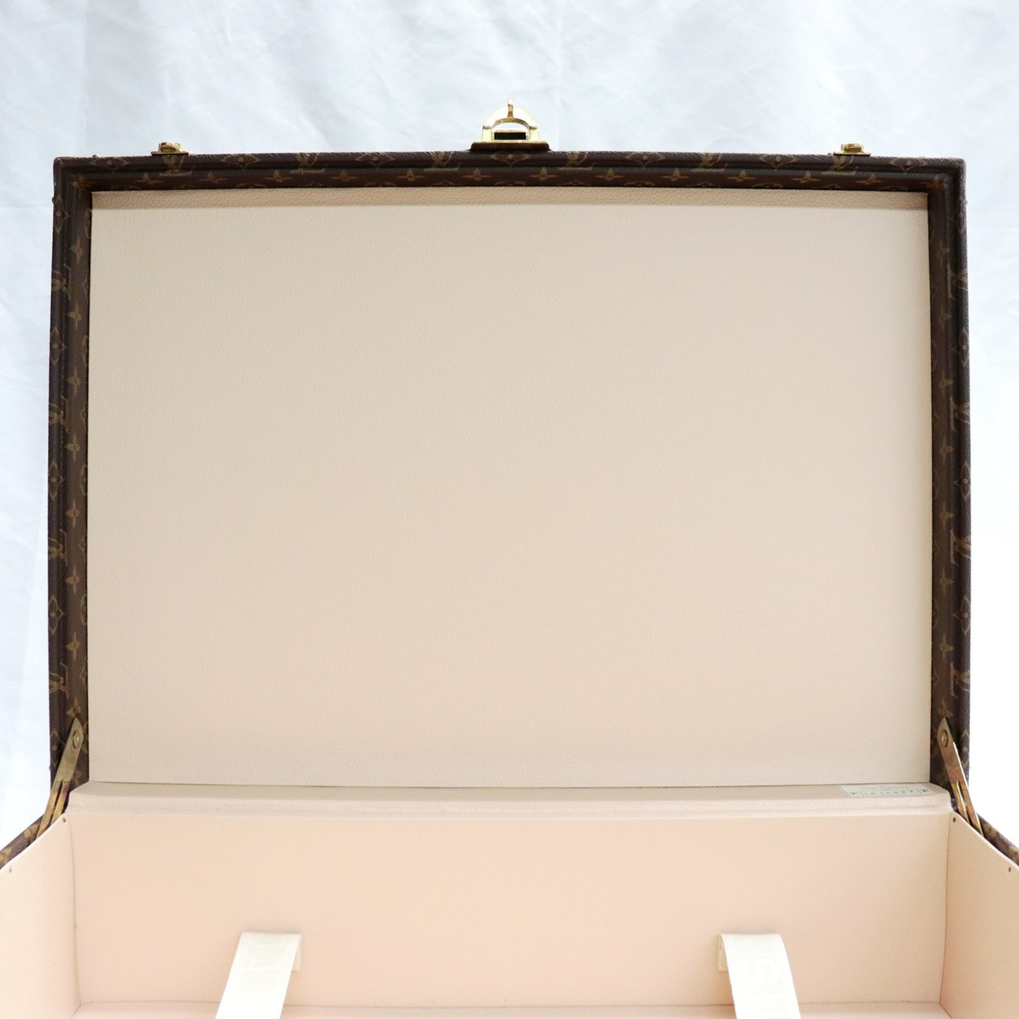 Authenticated used Louis Vuitton Bisten 55 Monogram Trunk Hard Case Attache Bag Brown M21327, Women's, Size: (HxWxD): 39cm x 55cm x 18cm / 15.35'' x