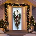 thumbnail image 5 of Christmas Door Tapestry Cover Decoration - 35x71in Festive Door Hanging for Holiday Parties & Home Decor, Fits Standard Doors, Easy to Install, Perfect for Christmas Gatherings & Family Events, E, 5 of 9