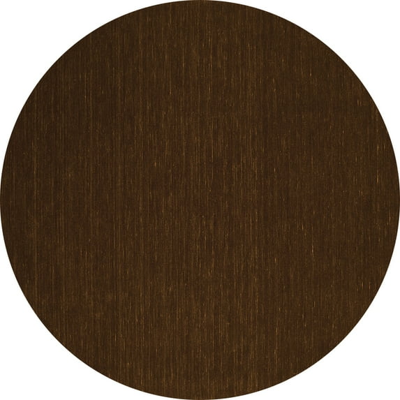 Ahgly Company Indoor Round Abstract Orange Contemporary Area Rugs, 5' Round