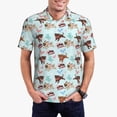 thumbnail image 1 of Balery Cute Pug Dogs Camisa Polo de Hombre con Estampado, de Manga Corta y Tejido Medio, Camisa Tipo Golf Polo-Medium, 1 of 6