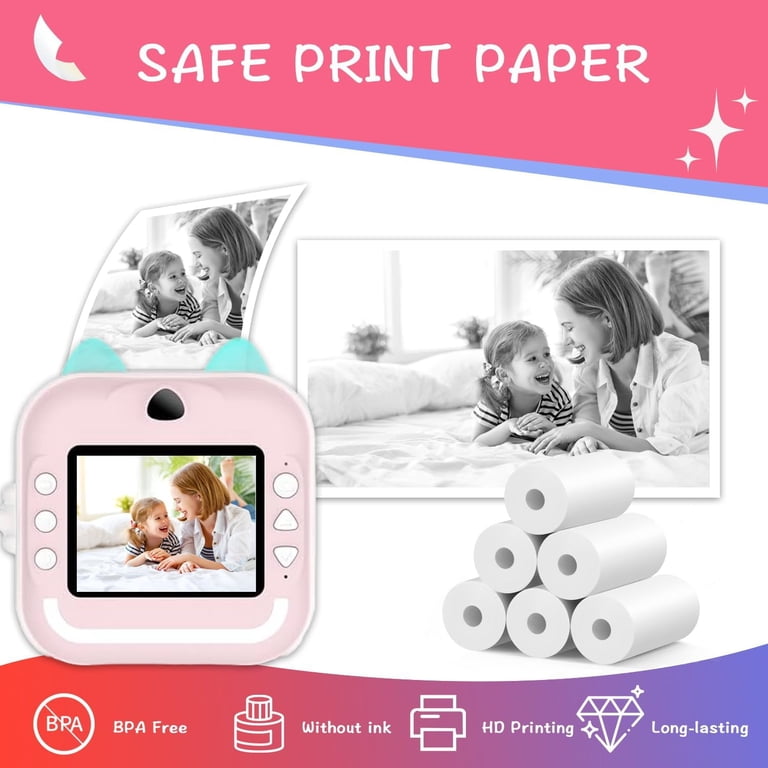 Kidizoom Instant Camera Refill Paper - 18 Rolls Thermal Photo Paper For Kids Instant Print Cameras