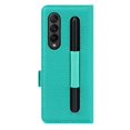 thumbnail image 6 of Dteck Case for Samsung Galaxy Z Fold 3 5G 2021,Luxury Leather Magnetic Flip Card Holder Wallet Case with S-Pen Holder Pocket Hybrid PC Protective Cover,Green, 6 of 6