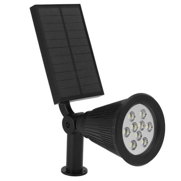 Focos Solares Con Brillo Ajustable E IP65, Chips De 9 Lentes Luces De Paisaje Solar Para Jardín, Garaje, Iluminación Al Aire Libre Montada En La Pared