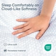 thumbnail image 3 of Fusion Cooling Queen Mattress Topper - Pillow Top Mattress Cover Quilted Fitted Cooling Topper for Back Pain Deep Pocket Fits 20 Inches (60x80 Inches), 3 of 6