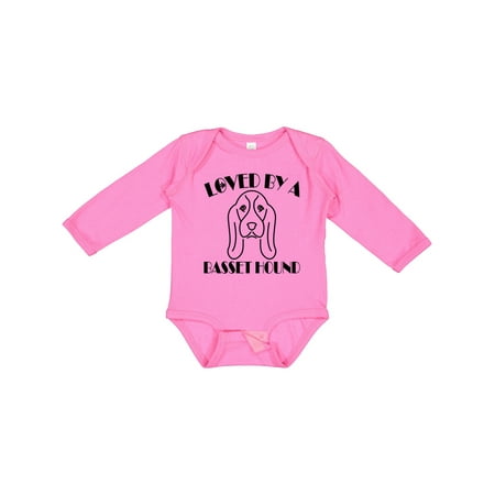 

Inktastic Basset Hound Dog Gift Baby Boy or Baby Girl Long Sleeve Bodysuit