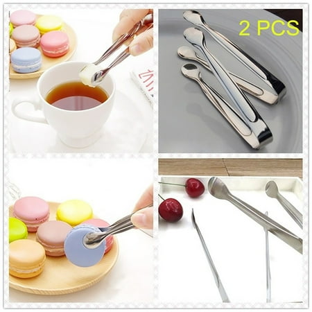 

Meizhencang 2Pcs Durable Stainless Steel Coffee Sugar Tongs Kitchen Ice BBQ Pliers Clips