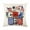 D, variant on 17.72"x17.72" Patriotic Flax Cushion Cover - 4th of July Star Pattern Decor for Sofa/Bedroom