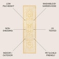 thumbnail image 2 of JONATHAN Y SANTA MONICA 2 x 8 Runner Rug, Sinjuri Medallion Textured Weave - Yellow/Cream, SMB101I-28, 2 of 4