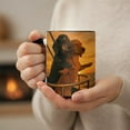 thumbnail image 1 of Dachshund Couple Ceramic Coffee Mug For Dog Lovers and Couples, 1 of 5