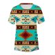 thumbnail image 4 of Fiudx Camisetas para Mujer Moda Mujer Casual Cuello Redondo Impresión Blusa Manga Corta Camiseta Verano Tops, 4 of 4