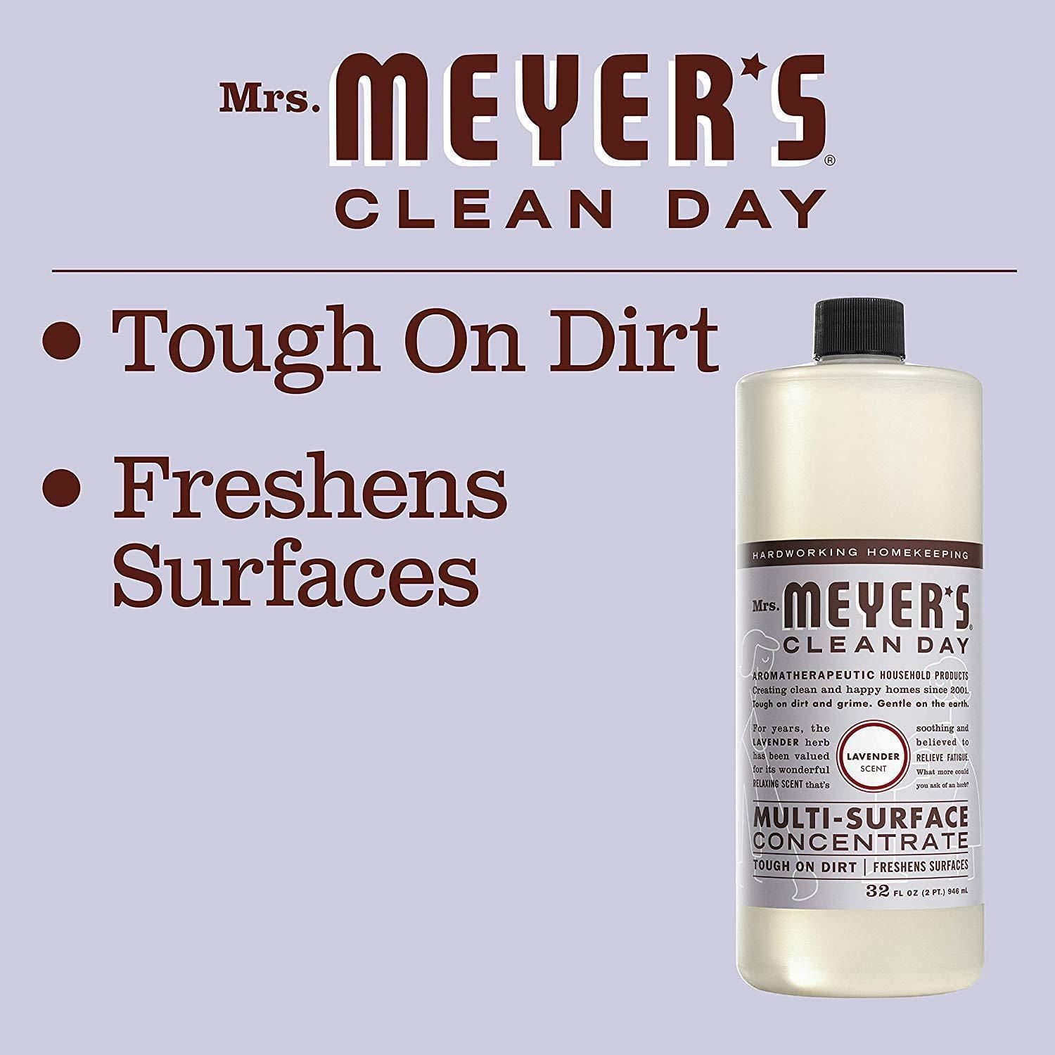 Mrs. Meyer's Clean Day Multi-Surface Concentrate All Purpose Cleaner, 946ml, Lavender, Removes stuck on dirt - 946ml