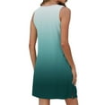 thumbnail image 4 of Liquidation d'Été 2025! Robe Grande Taille pour Femmes, Robe d'Été Décontractée Sans Manches à Col Rond Imprimée avec Poche, 4 of 5