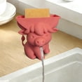 thumbnail image 6 of Cute Highland Cattle Sponge Holder with Drainage - Funny Scrub Sponge Stand for Kitchen Sink Countertop Organizer Gadget, 6 of 8