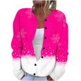 thumbnail image 2 of Puntoco Blusa Estampada De Moda Para Mujer, Blusa De Manga Larga, Sudadera Con Bolsillos Y Capucha, 2 of 5