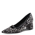 thumbnail image 2 of PATRIZIA ERONE Women’s Block Heel Pump – Pointed Toe Slip-On with Buckle Detail and Patent Trim, 2 of 9